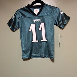 Kids XS 4/5 Green Eagles Jersey Wentz 11